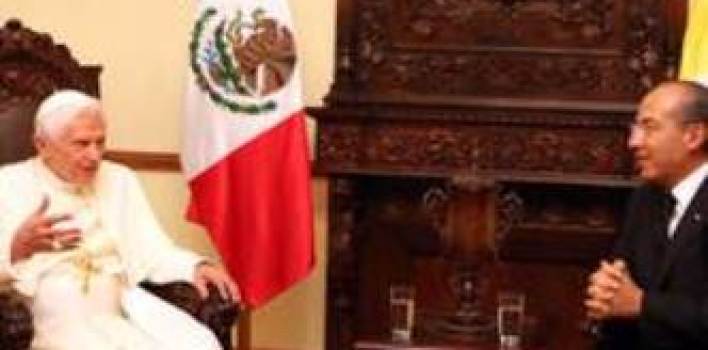 México; Benedicto XVI mantuvo un encuentro con el presidente Calderón