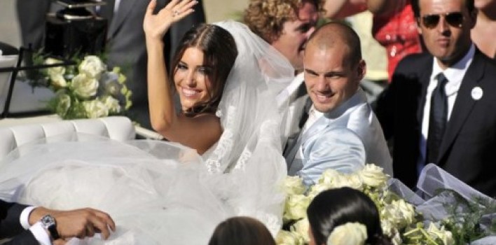 La conversión de Sneijder, exfutbolista del Real Madrid, ahora católico gracias a su mujer