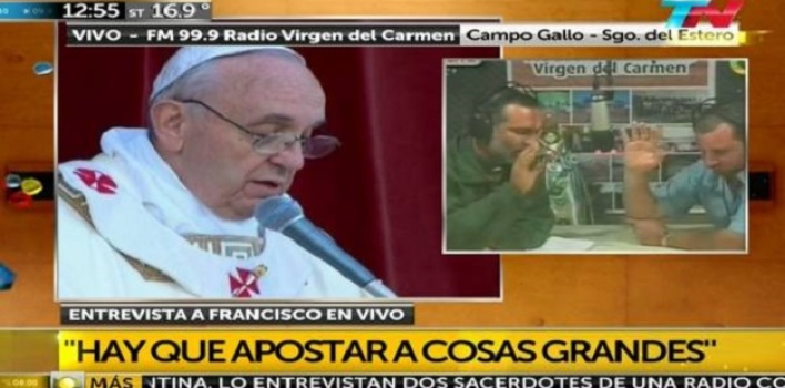 «Una comunidad quieta es como el agua estancada, ¡se corrompe!»: Francisco en una radio argentina