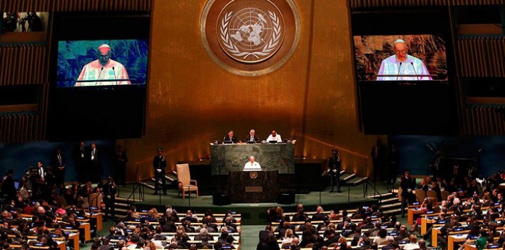 El Papa a la ONU: la guerra es la negación de todos los derechos