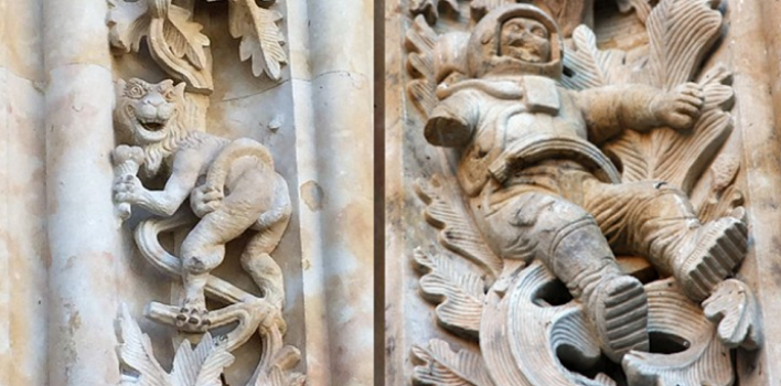 El misterio del astronauta y del dragón en una Catedral del Siglo XVI