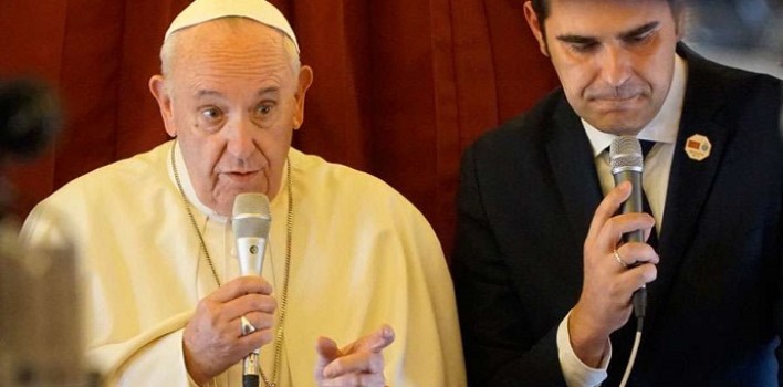“Yo no dejo entrar porque no tengo lugar, pero hay otro países”, Papa Francisco.