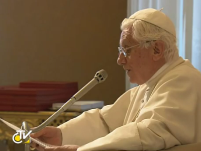 «Vuestra tarea actual: reparar los errores del pasado con honestidad y apertura», Benedicto XVI