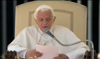 Benedicto XVI: “Tú estás conmigo: esta es nuestra certeza”