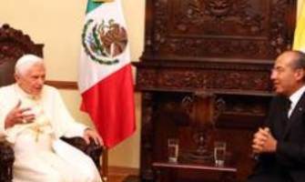 México; Benedicto XVI mantuvo un encuentro con el presidente Calderón