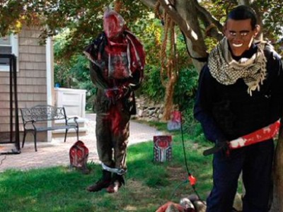 Nueva moda macabra de Halloween: Casas “decoradas” con motivos del Estado Islámico